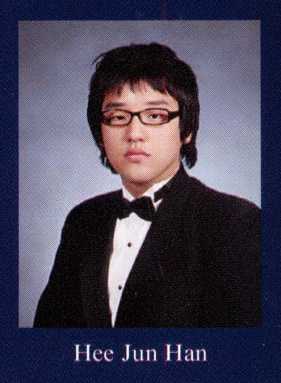 Heejun Han’s Yearbook Photo From His Years At Francis Lewis High