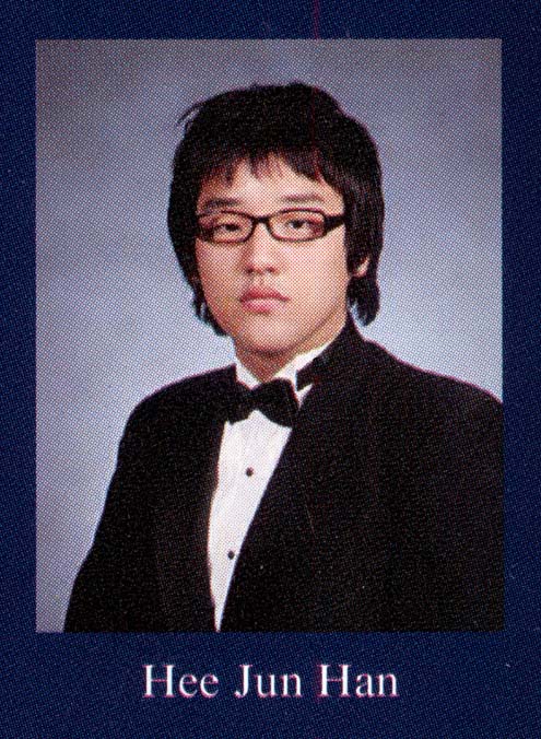 Heejun Han’s Yearbook Photo From His Years At Francis Lewis High