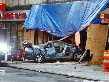 Car Crash In Long Island City