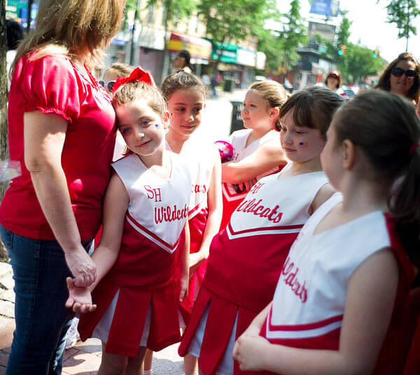 Myrtle Avenue awash in red, white and blue