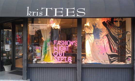 KrisTEES Fashion’s Night Out Special Window