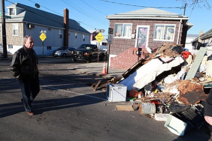 Bloomberg Sandy damage Queens