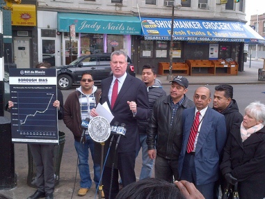 deBlasio small biz