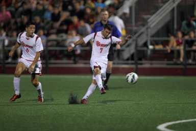 Forward Jimmy Mulligan scored the winning goal for the Red Storm in the 77th minute.