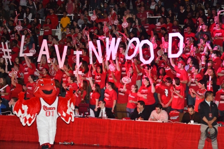 The Red Storm fans cheered for the men’s and women’s basketball teams.