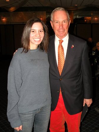 Dani Horowitz with former NYC Mayor Michael Bloomberg