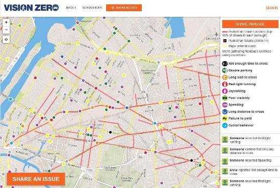Vision Zero Map web