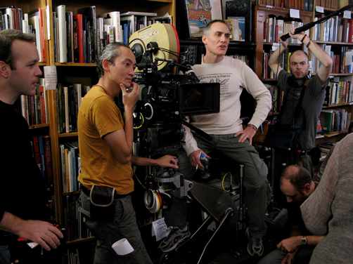 Dir. Alex Webb on set WEB