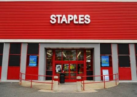 Staples storefront