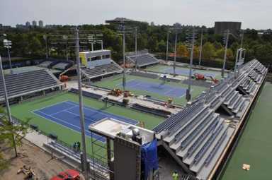 New seating at courts
