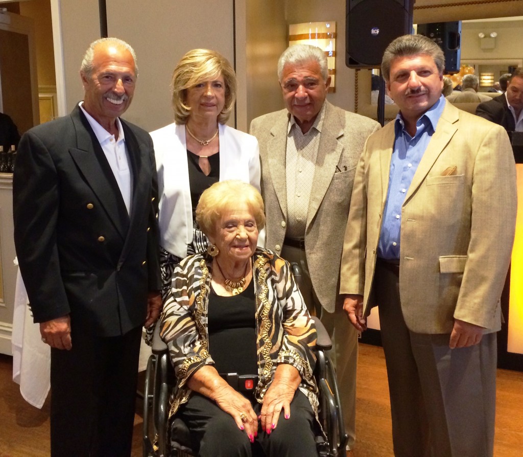 Frances Lopresto with her four children while she celebrated her 100th birthday on Aug. 30. (Photo courtesy of Angela Lopresto)