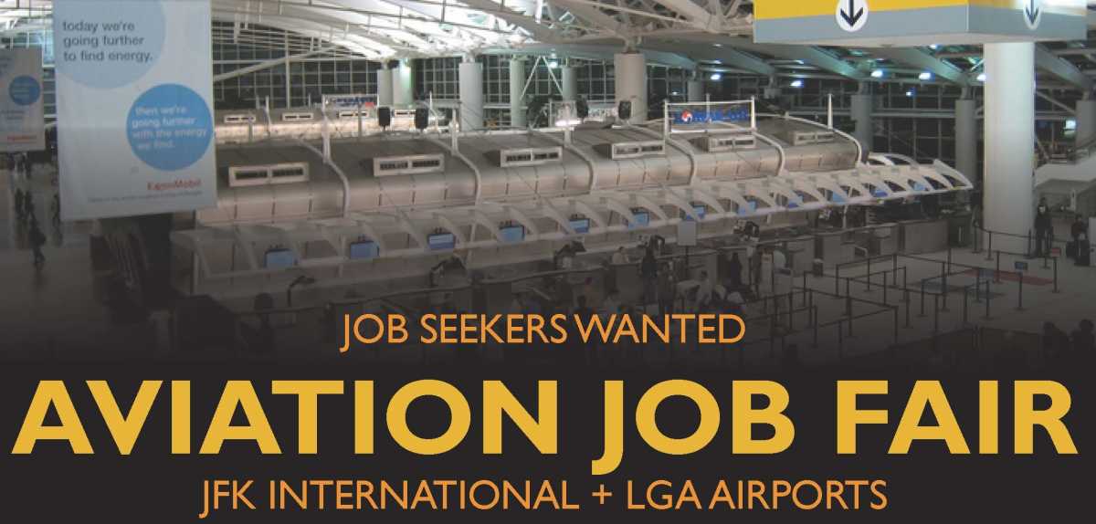 Aviation job fair flyer