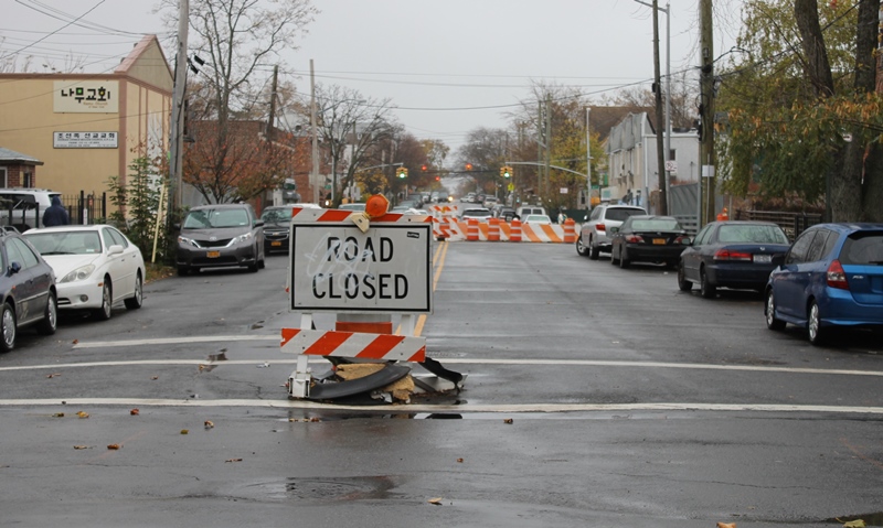 A Murray Hill bridge at 149th Street and Roosevelt Avenue has been barricaded for five years, blocking the way to vehicular traffic.