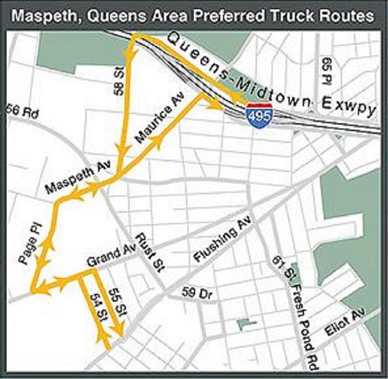 Map courtesy Department of Transportation