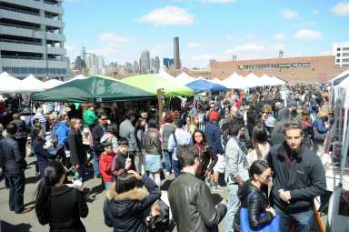 Last year's opening weekend of the LIC Flea & Food market.