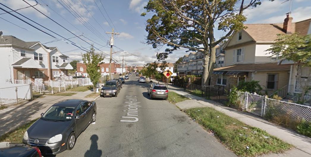 The block of Union Hall Street in Jamaica where a man was fatally shot last weekend.