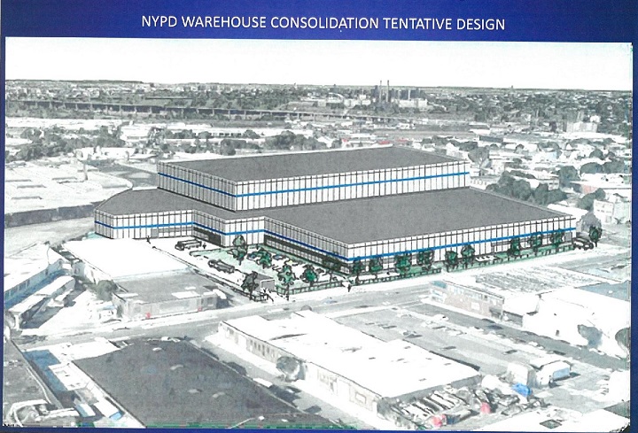 Police warehouse rendering web