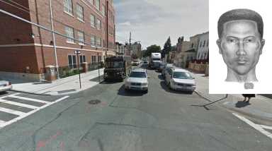 A sketch of the driver who took a 10-year-old girl off a street in Richmond Hill last week.