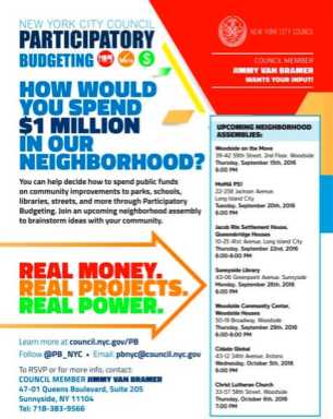 Van Bramer launches third season of participatory budgeting