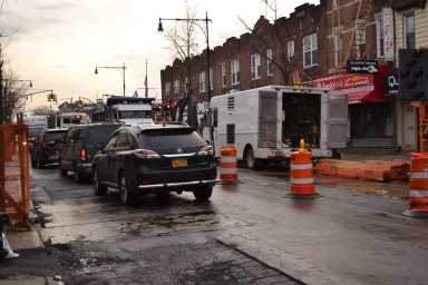 Construction along Myrtle Avenue near 70th Street in Glendale has made traffic a mess, and some businesses in the area say they're failing because of the situation.