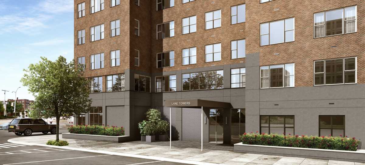 Lane Towers Exterior Rendering