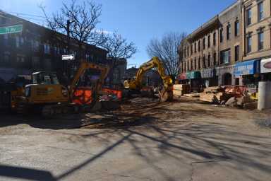 71st Ave plaza site