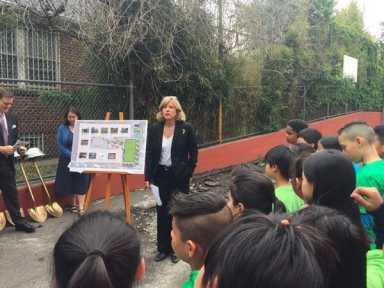 Work begins on PS 120’s new playground