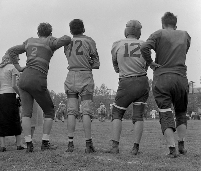 "On the sideline," 1953, Kissena Park