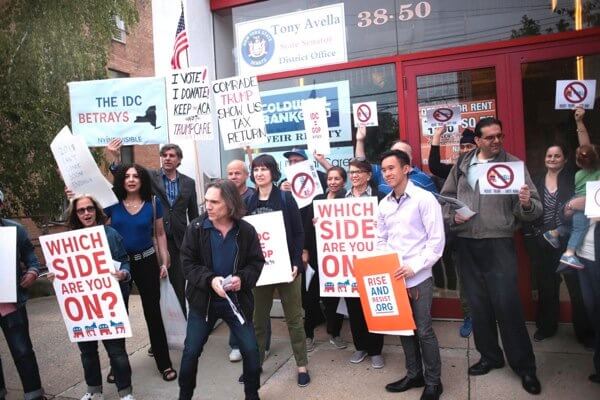 IDC protesters again visit Avella, who accuses organizer of spreading ‘fake news’
