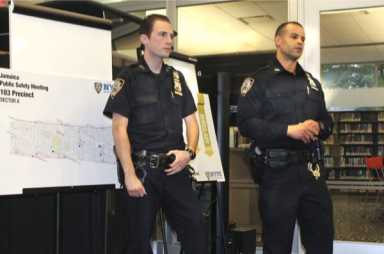 Jamaica residents, police meet at Queens Library