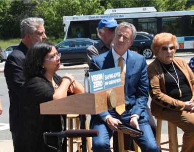 Mayor announces Vision Zero milestone with fewest traffic deaths in first six months of 2017