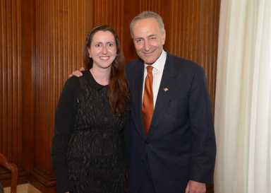 Rozic, Schumer announce Blossom Avenue crosswalk