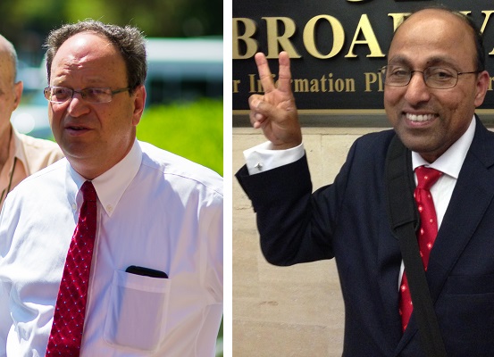 City Councilman Barry Grodenchik (left) and Benny Itterra