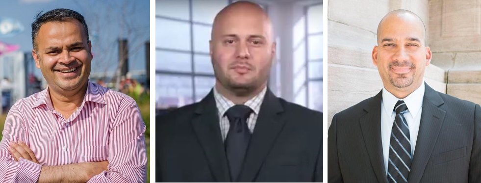 From left to right: Helal Sheikh, Mike Scala and William Ruiz