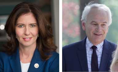 Councilwoman Elizabeth Crowley and Robert Holden