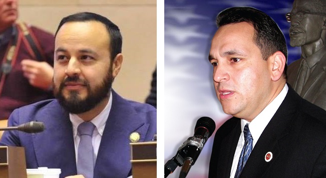 Assemblyman Francisco Moya (left) and former State Senator Hiram Monserrate