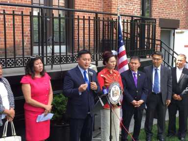 Assemblyman Ron Kim and Congresswoman Grace Meng denounced on Aug. 10 the escalating tensions between President Donald Trump and North Korean dictator Kim Jong-Un.