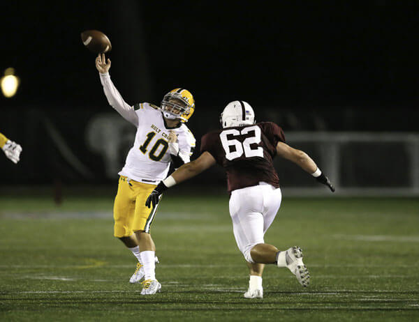 Holy Cross football drops heartbreaker to Fordham Prep