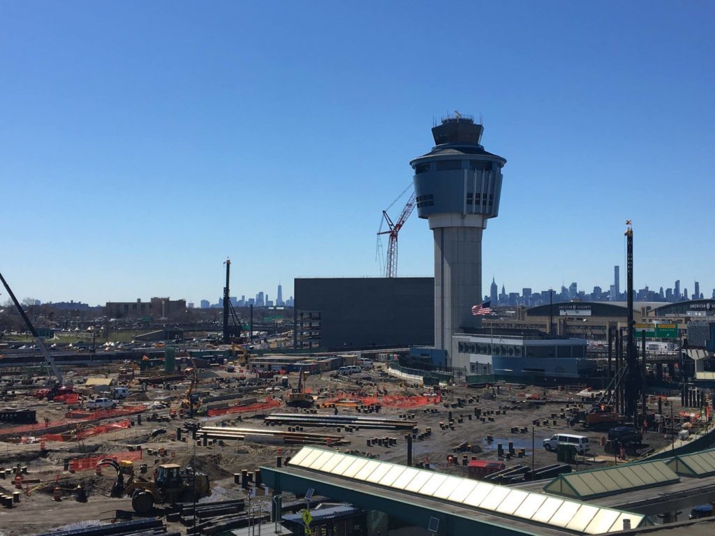 Construction underway at LaGuardia Airport (photo courtesy of the Port Authority of New York and New Jersey)