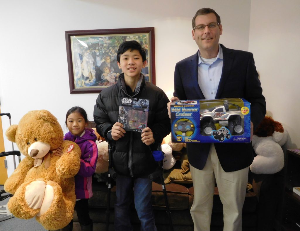 Madison and Maximus Wong from PS 107, one of the participating schools