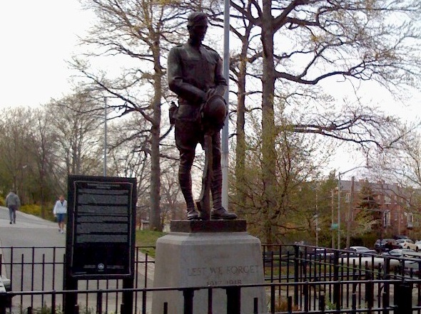 Doughboy Park in Woodside is slated for a renovation.