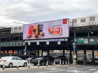 Illuminated billboard sparks controversy