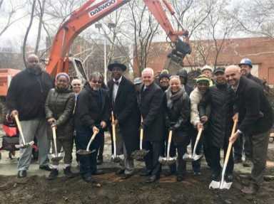 Renovations to basketball courts, playground at Queensbridge Houses are underway