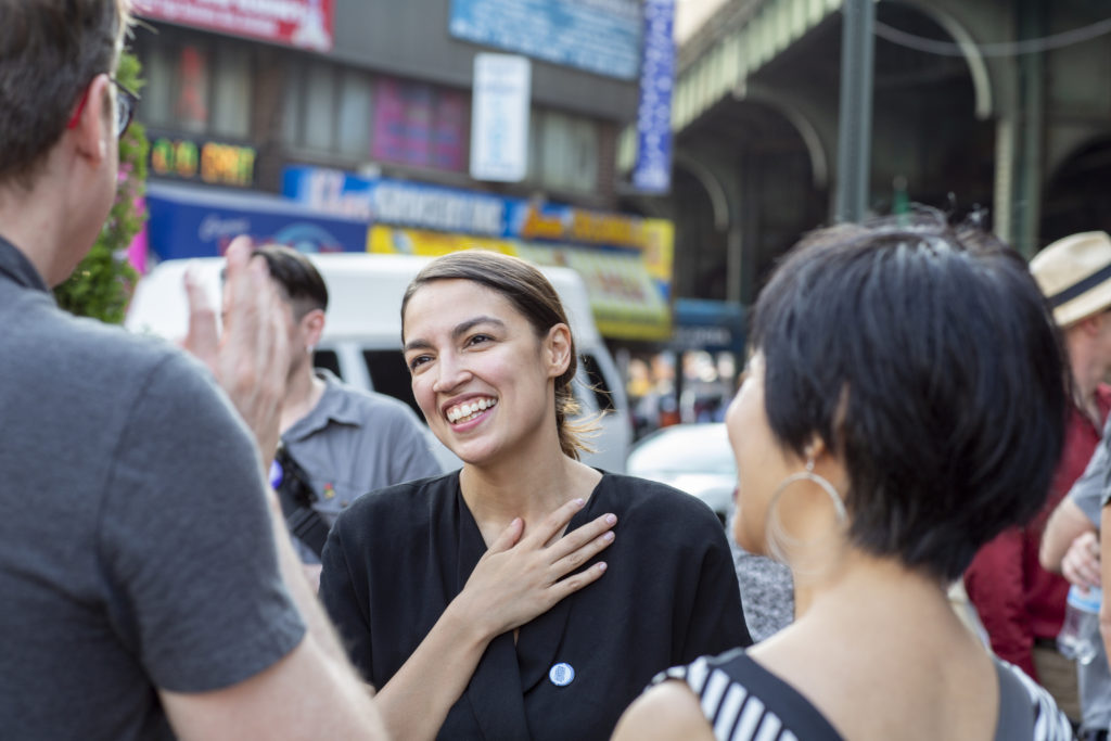 Alexandria Ocasio-Cortez pulled off perhaps the biggest upset in Queens political history by defeating Congressman Joe Crowley on June 26. (Photo by Andrea Elizabeth/Ocasio 2018)