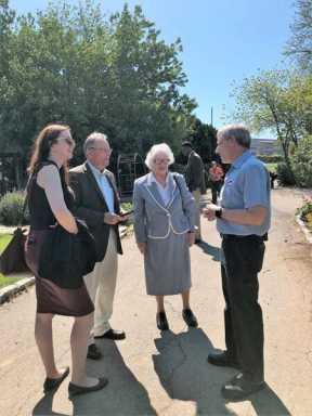 Rozic, Stavisky tour John Bowne High School farm