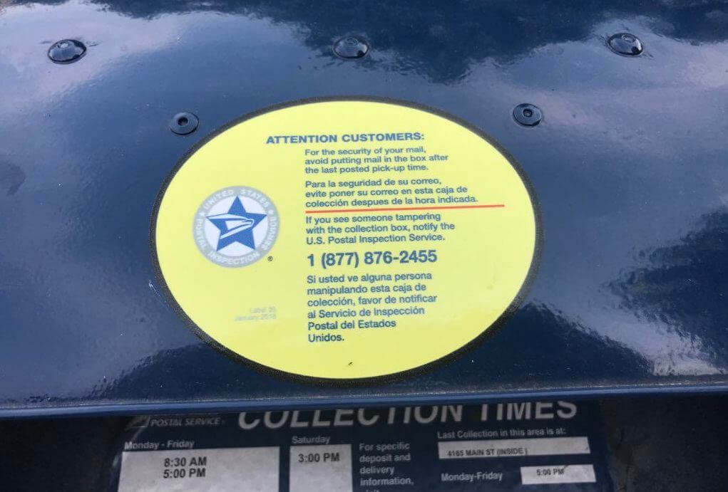 mail warning