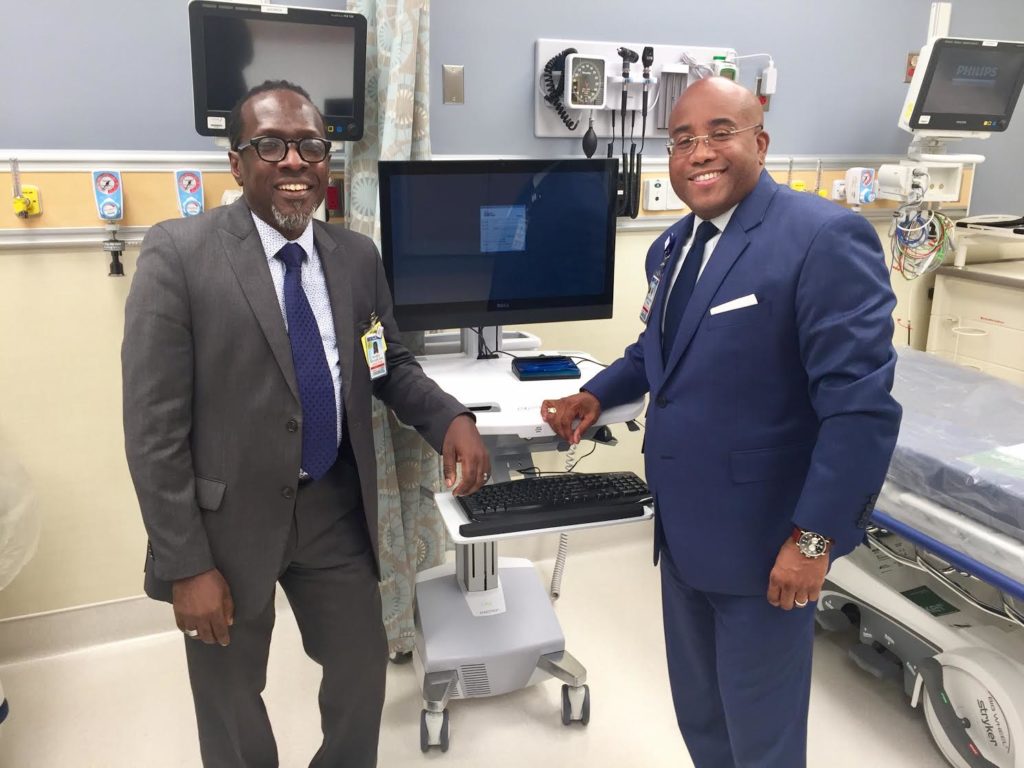 Dave Holsen Director of Emergency department and Chris Roker