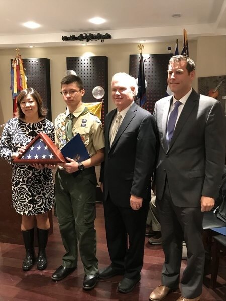 Flushing Boy Scout achieves Eagle rank