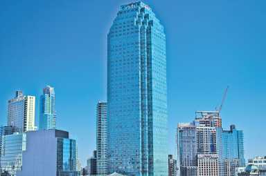 One Court Square, formerly the Citicorp Building, in Long Island City will begin housing Amazon workers next year.