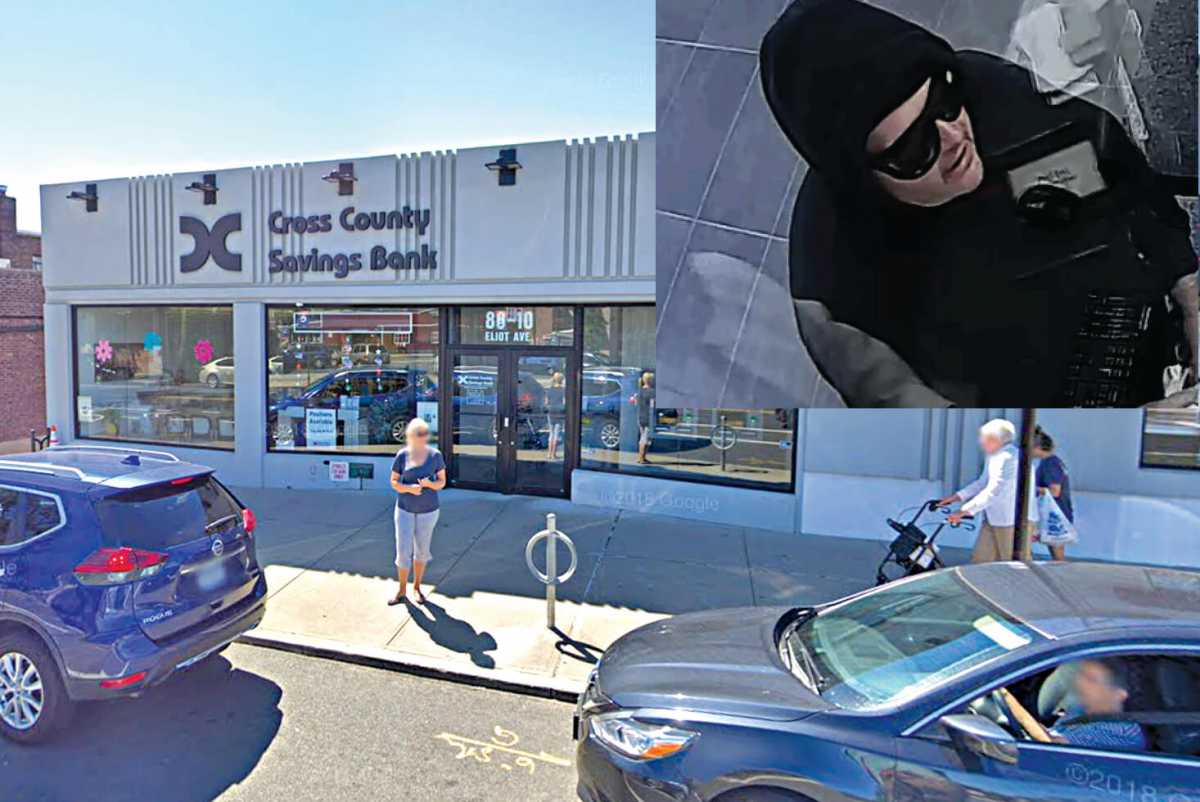 The Cross County Savings Bank on Eliot Avenue in Middle Village was robbed on March 7, police said.